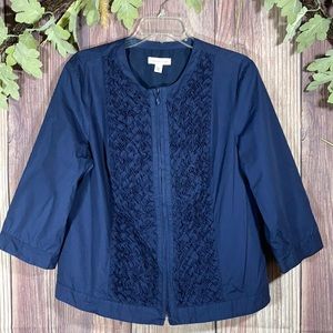 Coldwater Creek Navy Jacket sz 16
